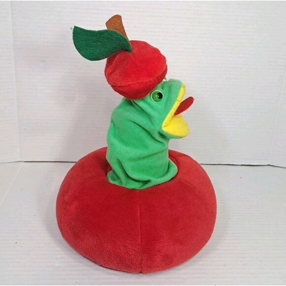 1990 Century Product Co Worm in Big Apple Full Hand Puppet Plush Toy Rare - Picture 4 of 9